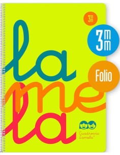 CUADERNO ESPIRAL Fº 80H 90G 3MM AMARILLO CUADROVIA PP